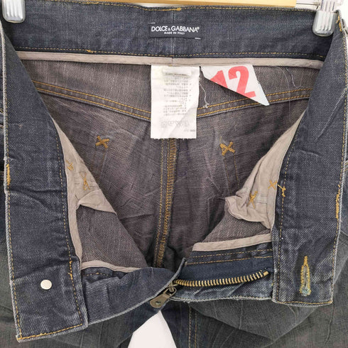 ドルチェアンドガッバーナ DOLCE&GABBANA 12SLIM ダメージ デニム メンズ