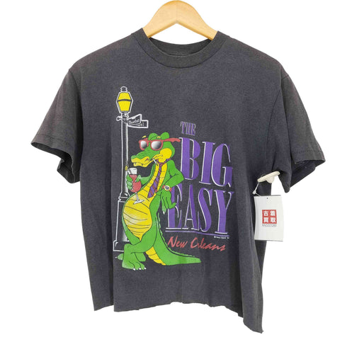 オニータ ONEITA 90s 袖シングルステッチ キャラクタープリント 半袖Tシャツ カットソー レディース JPN:M