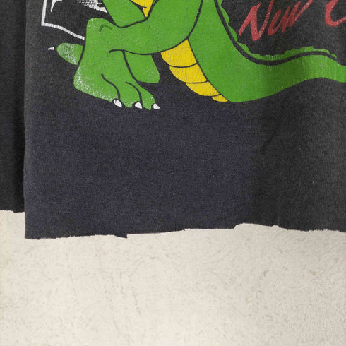 オニータ ONEITA 90s 袖シングルステッチ キャラクタープリント 半袖Tシャツ カットソー レディース JPN:M