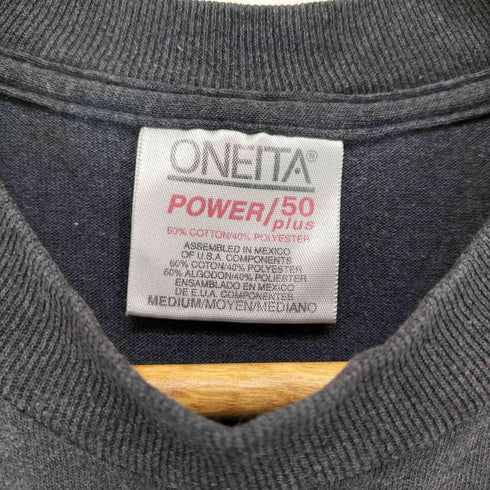 オニータ ONEITA 90s 袖シングルステッチ キャラクタープリント 半袖Tシャツ カットソー レディース JPN:M