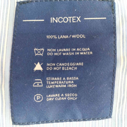 インコテックス INCOTEX SUPER 100S サイドポケット ウール スラックスパンツ メンズ 48