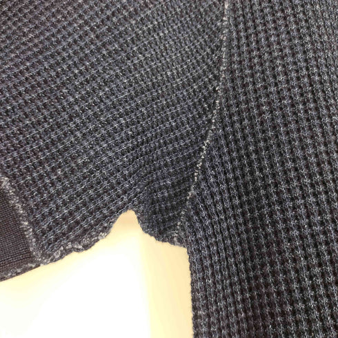 アイディーデイリーウェア ID DAILYWEAR ワッフル サーマル ロング サイドスリット Tシャツ メンズ JPN:3