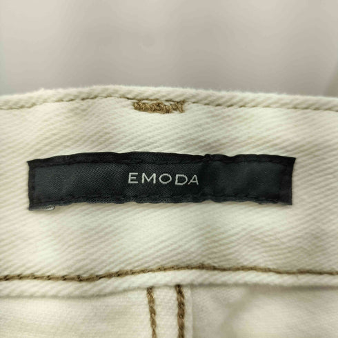 エモダ EMODA ダメージ加工セミフレアデニムパンツ レディース 1