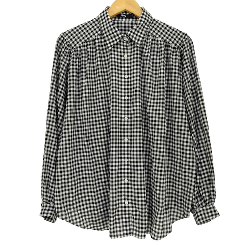 ユニクロシー UNIQLO:C ボリュームチェックブラウス レディース JPN:XL