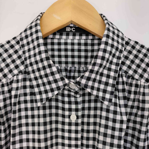 ユニクロシー UNIQLO:C ボリュームチェックブラウス レディース JPN:XL