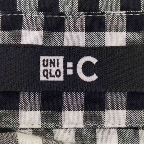 ユニクロシー UNIQLO:C ボリュームチェックブラウス レディース JPN:XL