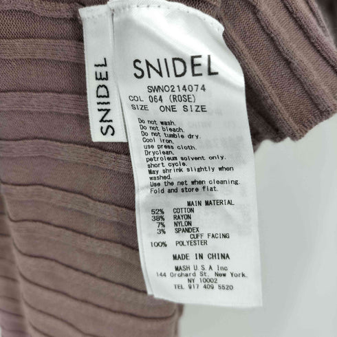 スナイデル snidel フロントボタンニットワンピース レディース ONE SIZE