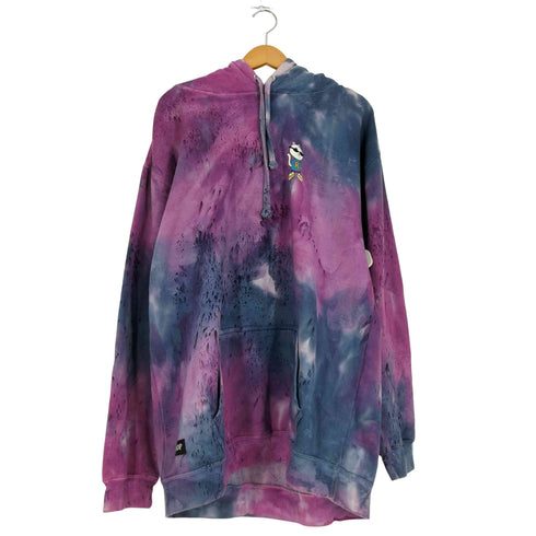 リップンディプ RIPNDIP キャラクター 両面プリント タイダイ プルオーバーパーカー メンズ import:XL
