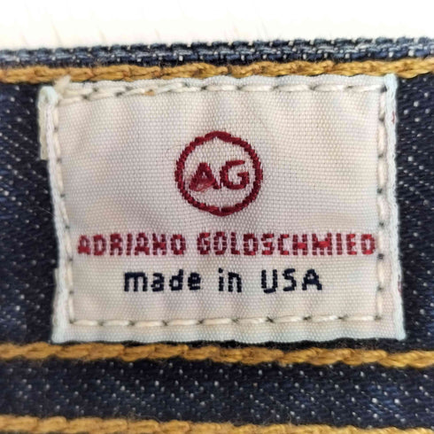 エージー アドリアーノゴールドシュミット AG / ADRIANO GOLDSCHMIED USA製 THE TAMBOURINE straight leg JEANS ダメージ デニム メンズ US:32-33