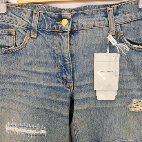 ドルチェアンドガッバーナ DOLCE&GABBANA 00S イタリア製 ダメージ フレア デニム メンズ 42