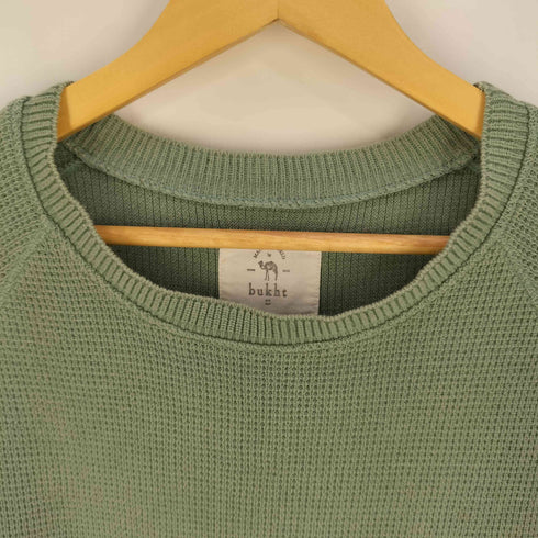 ブフト bukht ワッフル サーマル ラグラン ポケット ロングスリーブTシャツ メンズ JPN:M