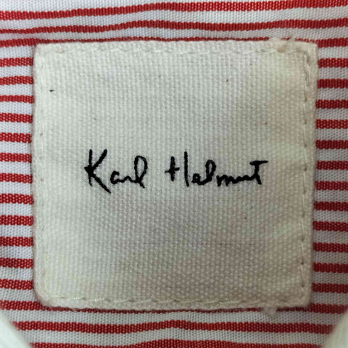カールヘルム Karl Helmut 裏地ボーダー ワッペン ワークシャツ メンズ JPN:M