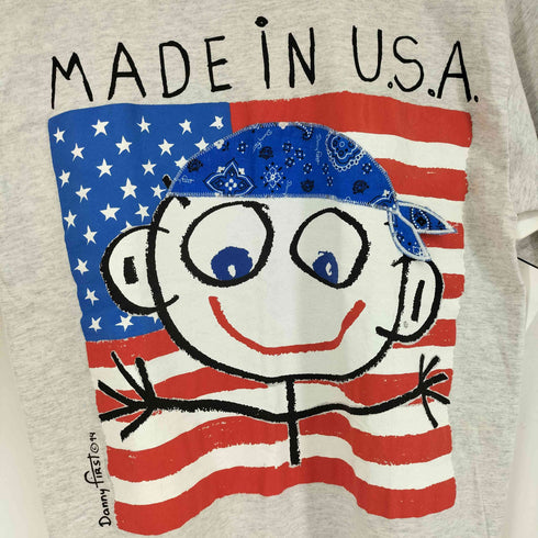 90s DANNY FIRST USA製 バンダナプリントクルーネックTシャツ メンズ JPN:M