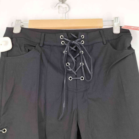 レースアップフレアパンツ レディース M