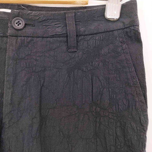イッセイミヤケ ISSEY MIYAKE 00S 銀タグ スリット 変形加工 パンツ レディース JPN:2
