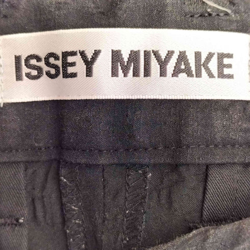 イッセイミヤケ ISSEY MIYAKE 00S 銀タグ スリット 変形加工 パンツ レディース JPN:2