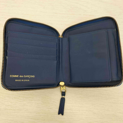 コムデギャルソン COMME des GARCONS LUXURY LINE スペイン製 ラウンドジップ 二つ折り財布 メンズ