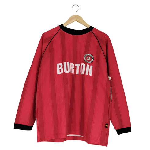 バートン BURTON PIPE ロゴプリント サッカー ゲームシャツ ロングスリーブTシャツ メンズ import:XS