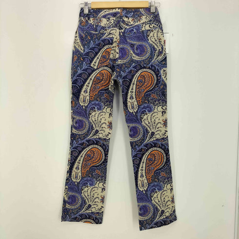 エトロミラノ ETRO MILANO イタリア製 ペイズリー柄 カジュアルパンツ レディース 40