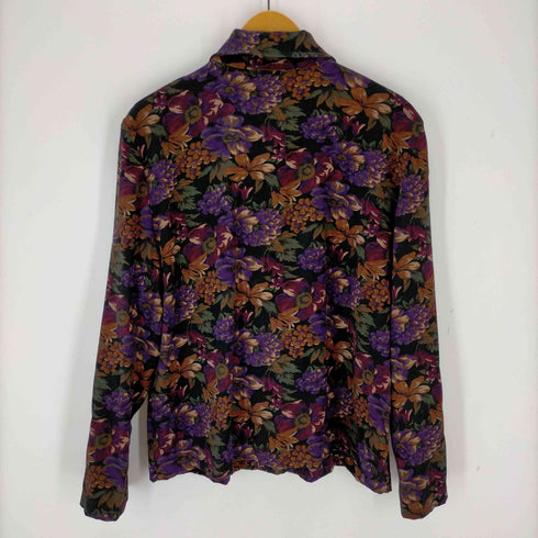 ブリッグスニューヨーク BRIGGS NEW YORK フラワー総柄シャツ レディース import:L