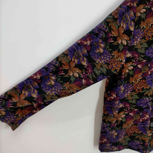 ブリッグスニューヨーク BRIGGS NEW YORK フラワー総柄シャツ レディース import:L