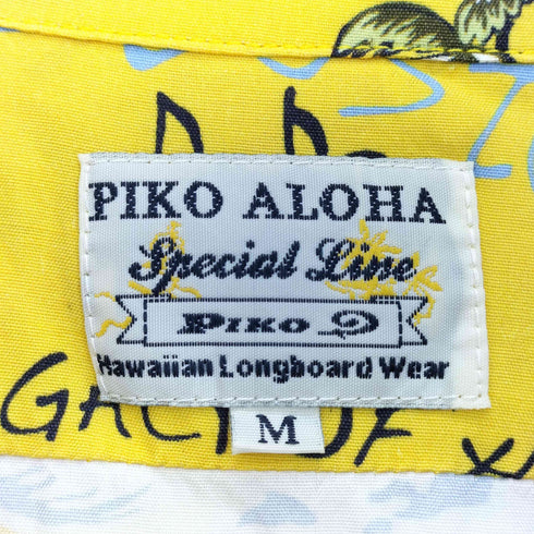 ピコ PIKO SPECIAL LINE 袖&裾シングル アロハシャツ メンズ import:M