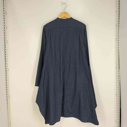 ヨシオクボ yoshio kubo アシンメトリー フレア マオカラー ロングシャツ メンズ JPN:1