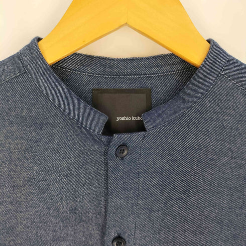 ヨシオクボ yoshio kubo アシンメトリー フレア マオカラー ロングシャツ メンズ JPN:1