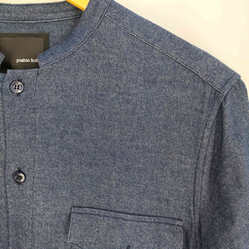 ヨシオクボ yoshio kubo アシンメトリー フレア マオカラー ロングシャツ メンズ JPN:1