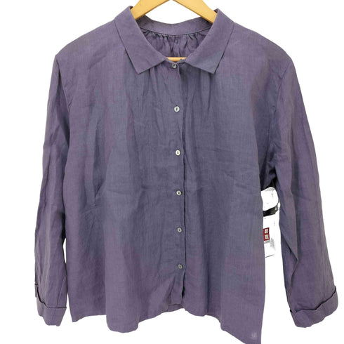 フォグリネンワーク fog linen work リネン L/S レギュラーカラー シャツ レディース