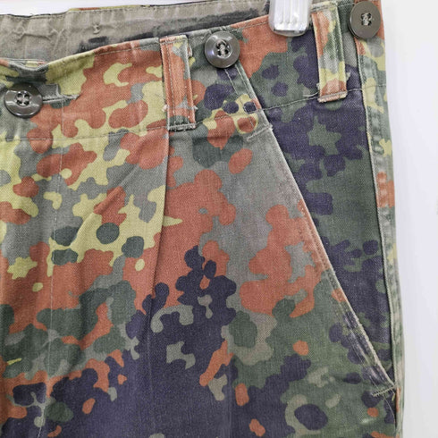 ATMOSPHERE ドイツ軍 フレクターカモ 1タック リブ切り替え ミリタリー カーゴパンツ リメイク メンズ M