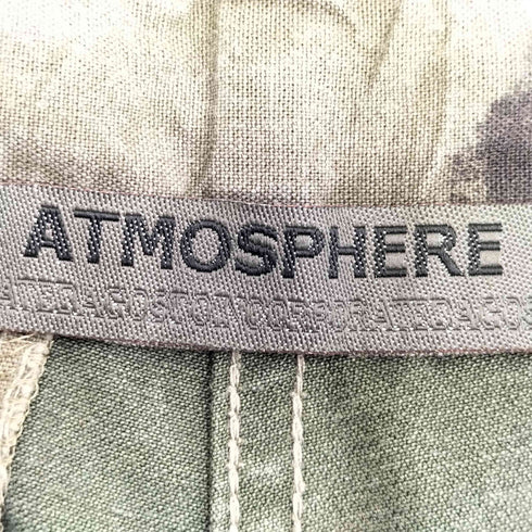 ATMOSPHERE ドイツ軍 フレクターカモ 1タック リブ切り替え ミリタリー カーゴパンツ リメイク メンズ M