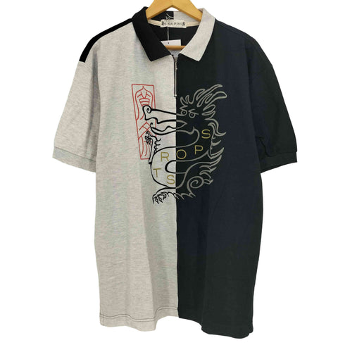 KANSAI SPORTS ツートン 龍 ポロシャツ メンズ JPN:M