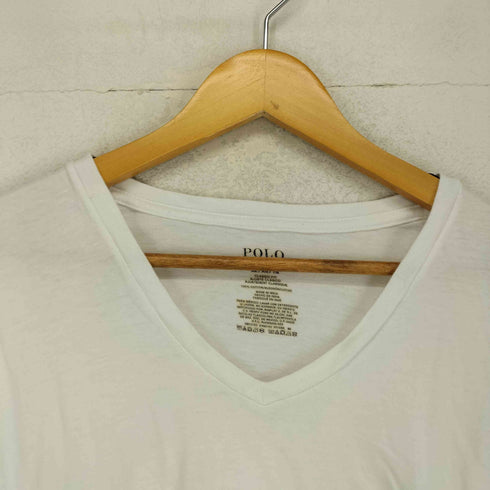 ポロラルフローレン POLO RALPH LAUREN 裾ポニー刺繍VネックTシャツ メンズ XL