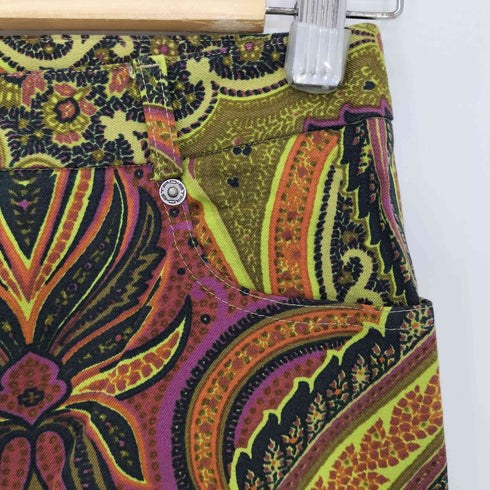 エトロミラノ ETRO MILANO イタリア製 総柄 カジュアルパンツ レディース 38
