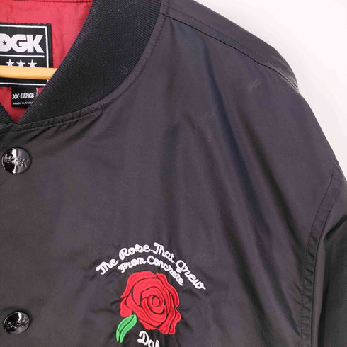 DGK バラ ロゴ刺繍 ナイロン ブルゾン メンズ XXL