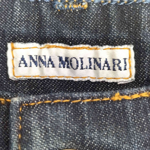 ANNA MOLINARI イタリア製 花刺繍 デニム レディース I:40