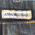 ANNA MOLINARI イタリア製 花刺繍 デニム レディース I:40
