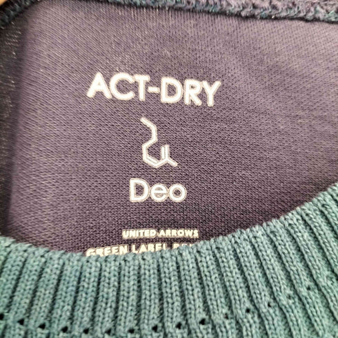 ユナイテッドアローズグリーンレーベルリラクシング UNITED ARROWS green label relaxing 2022SS CSM デオセル ダブルフェイス クルーネック 半袖 カットソー ACT-DRY S/S TEE メンズ JPN:L