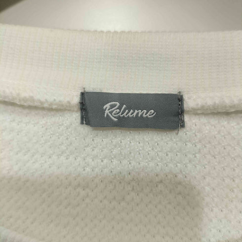 ジャーナルスタンダードレリューム JOURNAL STANDARD relume BACK BRUSH ワッフル クルーネック L/S メンズ L