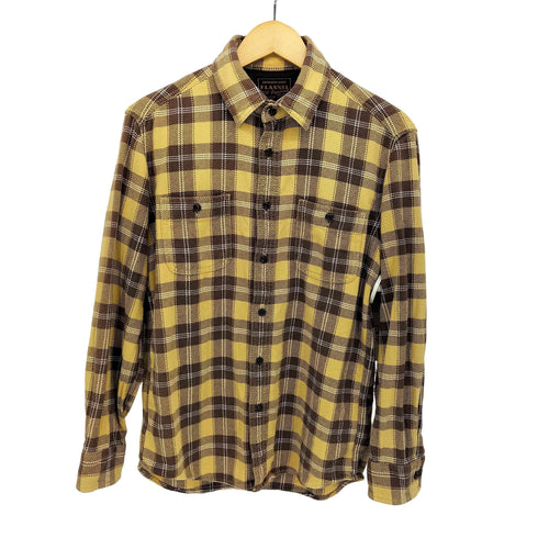 ユニクロ UNIQLO OLD 猫目ボタン ヘビーネルシャツ メンズ JPN:M