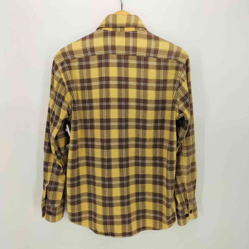 ユニクロ UNIQLO OLD 猫目ボタン ヘビーネルシャツ メンズ JPN:M