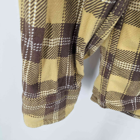 ユニクロ UNIQLO OLD 猫目ボタン ヘビーネルシャツ メンズ JPN:M