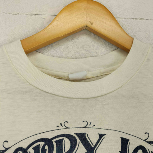 80~90s 袖 裾シングル 企業ロゴプリント 半袖Tシャツ カットソー メンズ