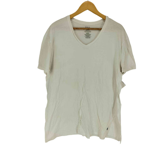ポロラルフローレン POLO RALPH LAUREN 裾ポニー刺繍VネックTシャツ メンズ XL