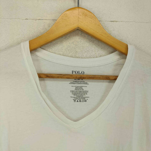 ポロラルフローレン POLO RALPH LAUREN 裾ポニー刺繍VネックTシャツ メンズ XL