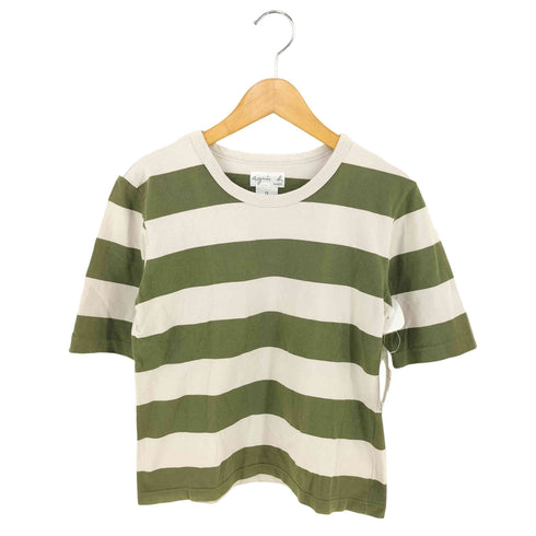 アニエスベー agnes b. PARIS クルーネック ボーダー S/S Tシャツ レディース JPN:2