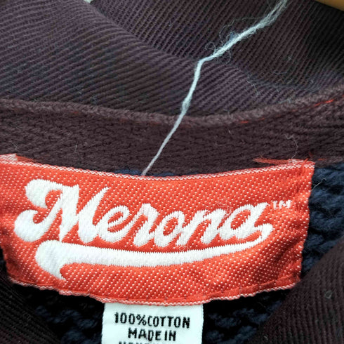 メローナ MERONA ボーダM柄 ポロ コットン ニット セーター メンズ import:M