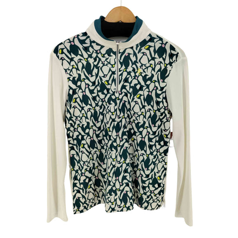 マンシングウェア Munsingwear ペンギン 総柄 ハーフジップトップス メンズ JPN:L