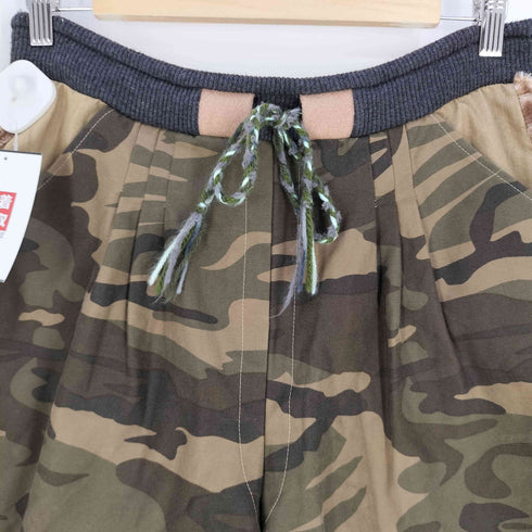 MonoRis 異素材切替 ドッキング サルエルパンツ メンズ
